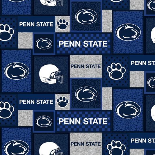 Penn State Nittany Lions NCAA College Patch Sykel Enterprises Polyester Fleece Fabric PS-1177