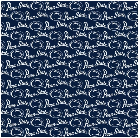 Pennsylvania State Nittany Lions NCAA College Mini Packed Logo Sykel Enterprises Cotton Fabric PS-1390