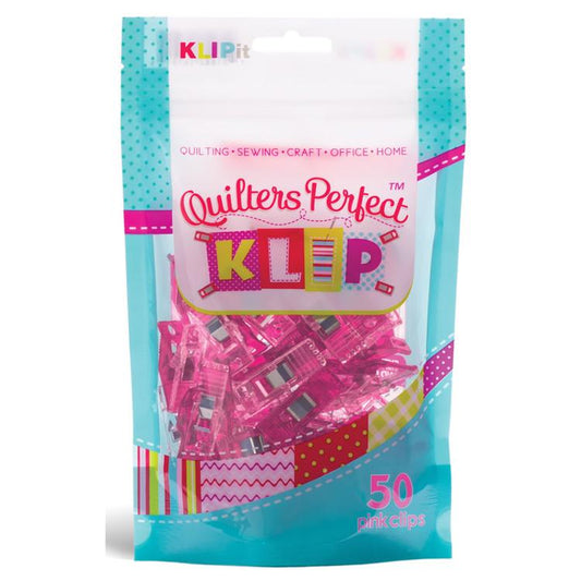 Quilters Perfect Klip 50ct Pink KlipIt