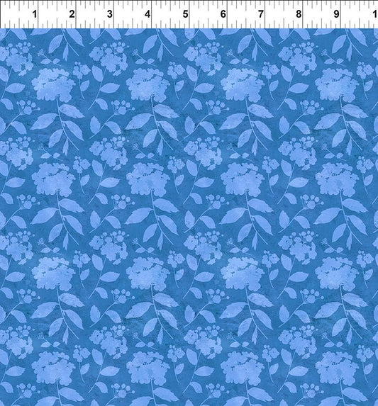 Periwinkle Spring Bloom Tonal Blue Jason Yenter the Beginning Fabrics Cotton Fabric