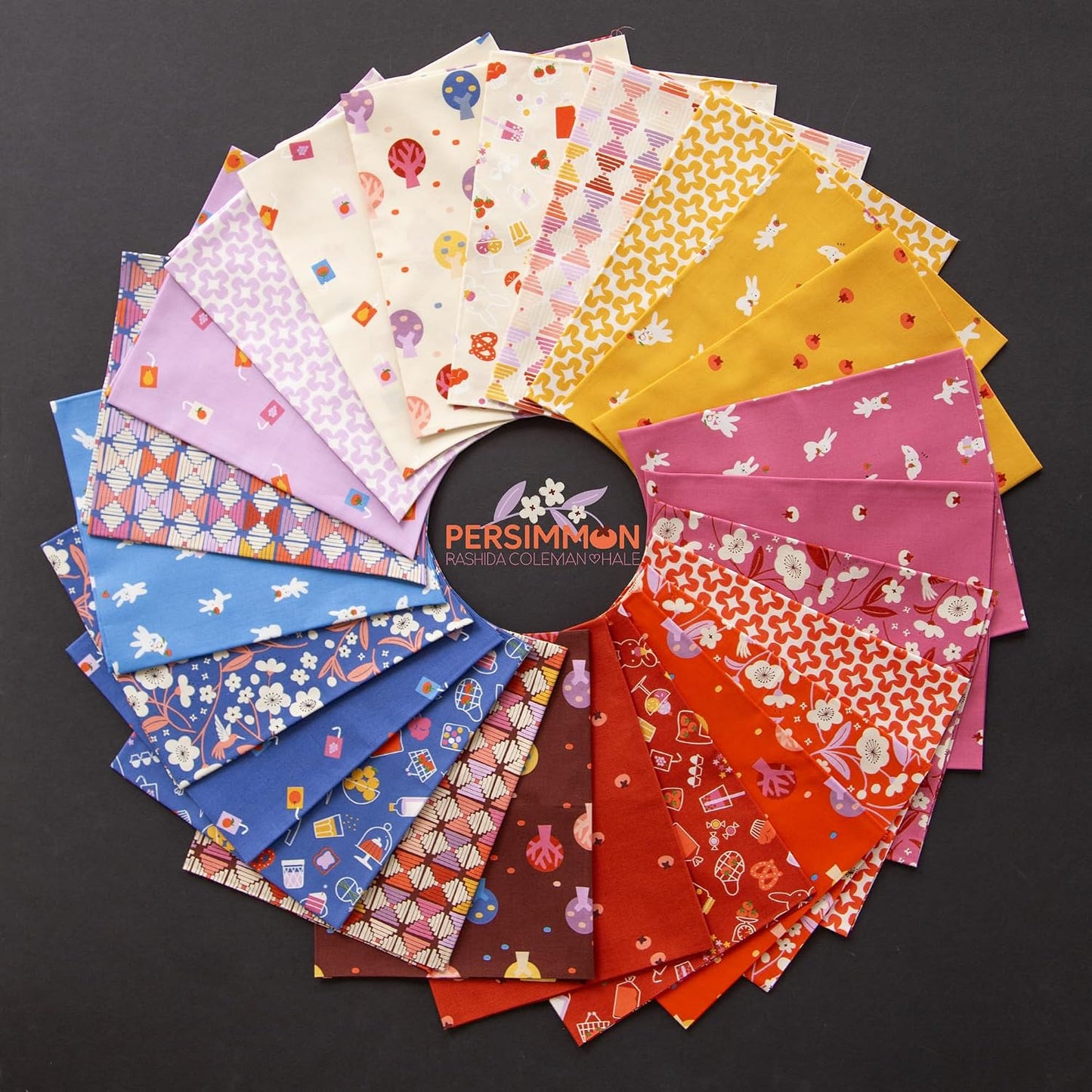 Persimmon 5" Squares Charm Pack Rashida Coleman-Hale Ruby Star Society Moda Fabrics Cotton Fabric MD-RS1118PP