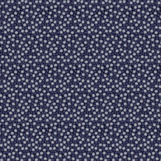 Petite Petals 2 Ditsy Daisy Blue Paintbrush Studios Cotton Fabric PBS-120-26291