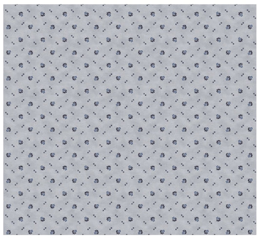 Petite Petals 2 Dots Diamonds Blue Geo Paintbrush Studios Cotton Fabric PBS-120-26303