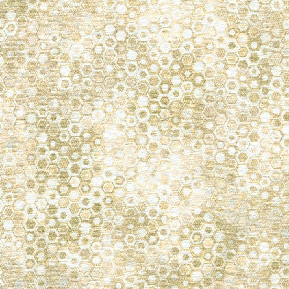 Phantasma Hexagons Natural Robert Kaufman Cotton Fabric RK-SRKD-22694-14 | US Fabric Shop