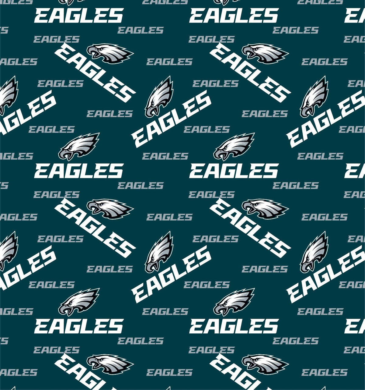 Philadelphia Eagles NFL Allover Fabric Traditions FLEECE fabric