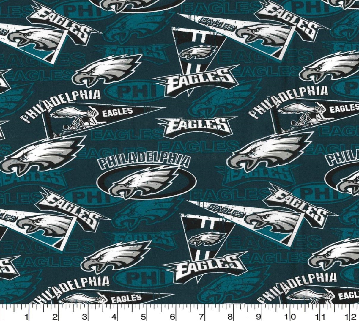 Philadelphia Eagles NFL Retro Cotton Fabric