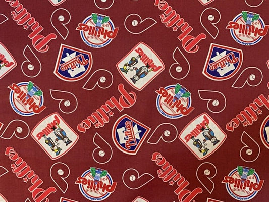 Philadelphia Phillies MLB Baseball Cooperstown Fabric Traditions Cotton Fabric