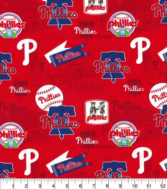 Philadelphia Phillies MLB Baseball Stadium Fabric Traditions Cotton Fabric