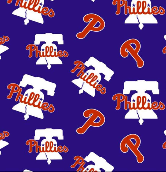 Philadelphia Phillies MLB Baseball Blue Logo Fabric Traditions Cotton Fabric