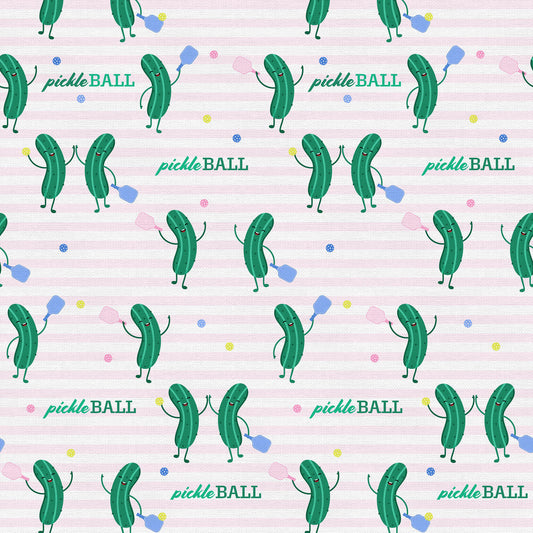Pickleball Playtime Pickle Pros Green Paintbrush Studio Cotton Fabric PBS-120-25074