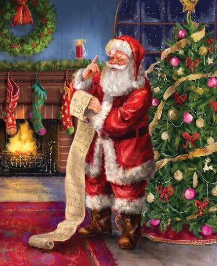 Picture a Christmas Santa's List Panel 36" Multi Digitally Printed Riley Blake Cotton Fabric