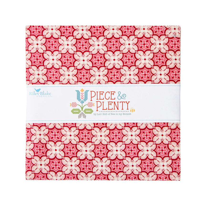 Piece & Plenty 10" Squares Stacker Lori Holt Riley Blake Designs Cotton Fabric RB-10-15870-42
