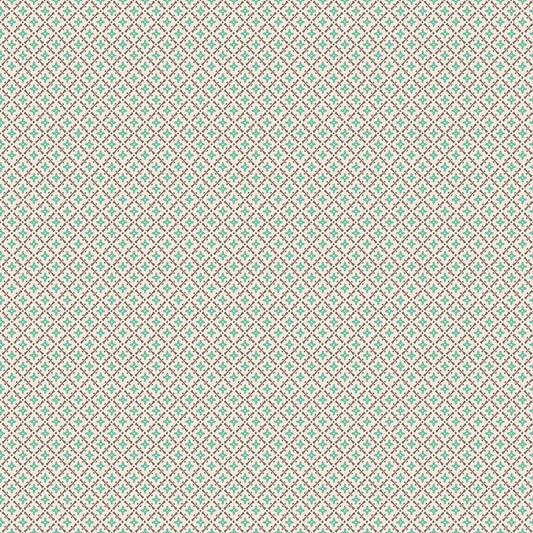 Piece & Plenty Lattice Sea Glass Green Lori Holt Riley Blake Designs Cotton Fabric