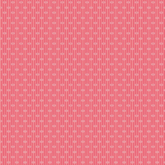 Piece & Plenty Stripe Tea Rose Pink Lori Holt Riley Blake Designs Cotton Fabric
