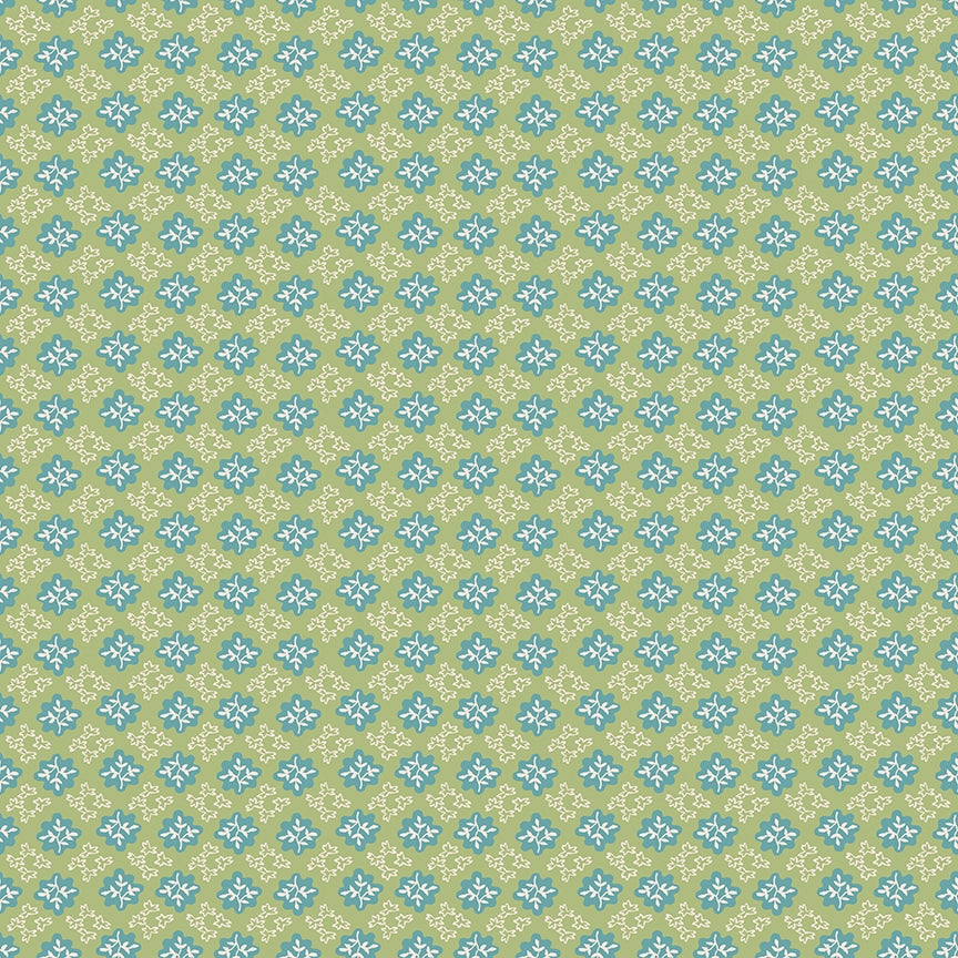 Piece & Plenty Vintage Lettuce Green Lori Holt Riley Blake Designs Cotton Fabric