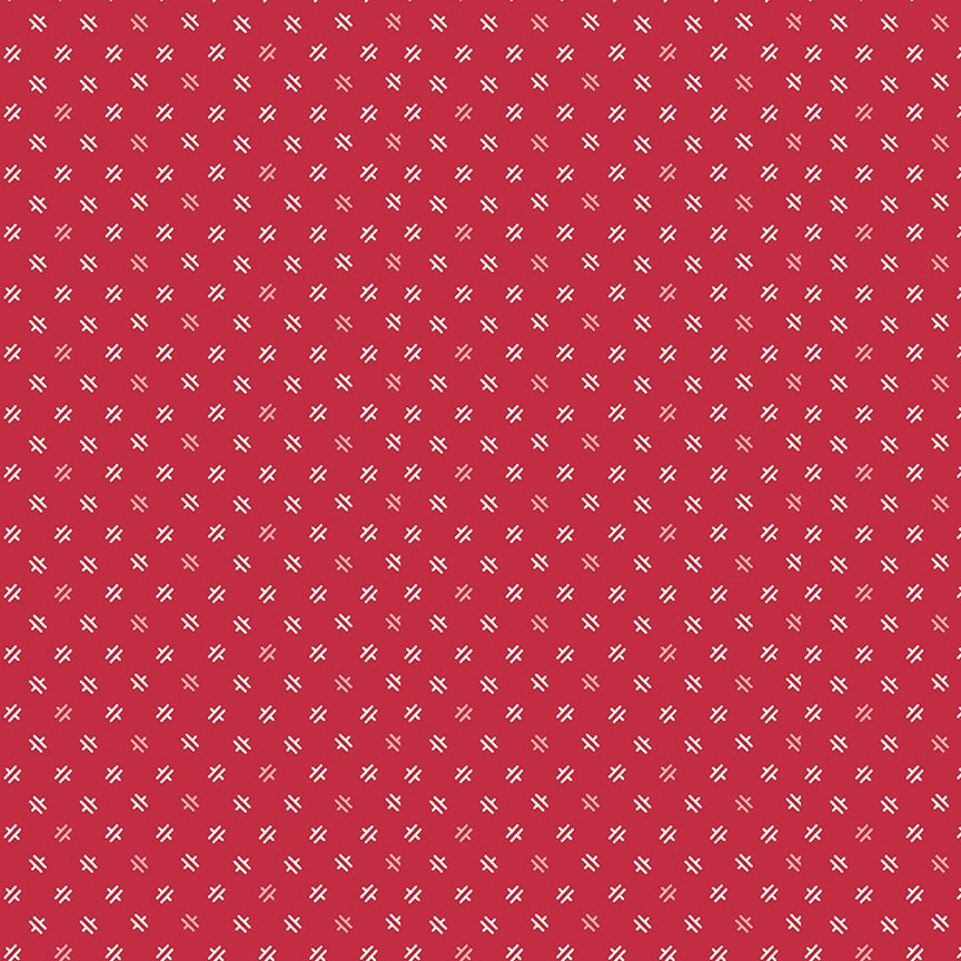 Piece & Plenty Weave Berry Red Lori Holt Riley Blake Designs Cotton Fabric