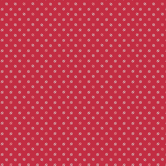 Piece & Plenty Weave Berry Red Lori Holt Riley Blake Designs Cotton Fabric