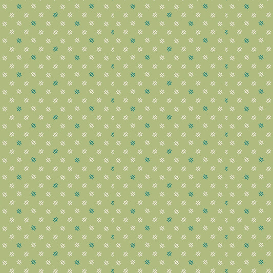 Piece & Plenty Weave Lettuce Green Lori Holt Riley Blake Designs Cotton Fabric