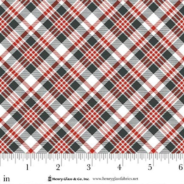 Pinecone Ridge Lodge Bias Plaid Multi Shelly Comiskey Henry Glass Cotton Fabric HG-2128-89