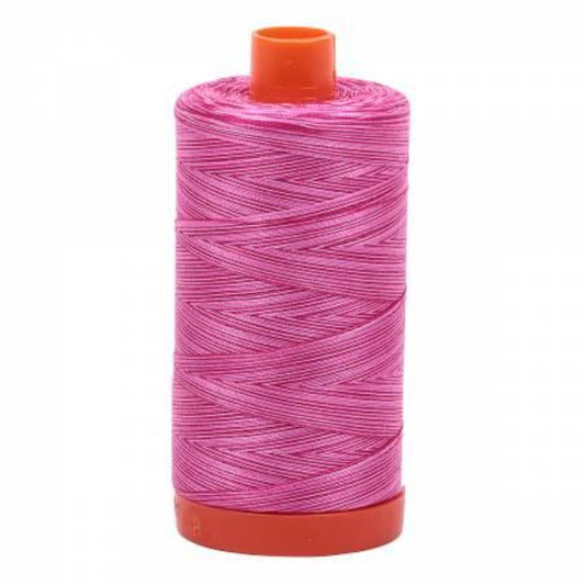 Pink Taffy Variegated Mako Thread 50wt 1300m 1422yds 6ct Aurifil AF-A1150-4660
