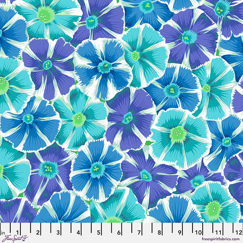 Pinwheels Blue Philip Jacobs August 2022 Kaffe Fassett Collective Free Spirit Cotton Fabric