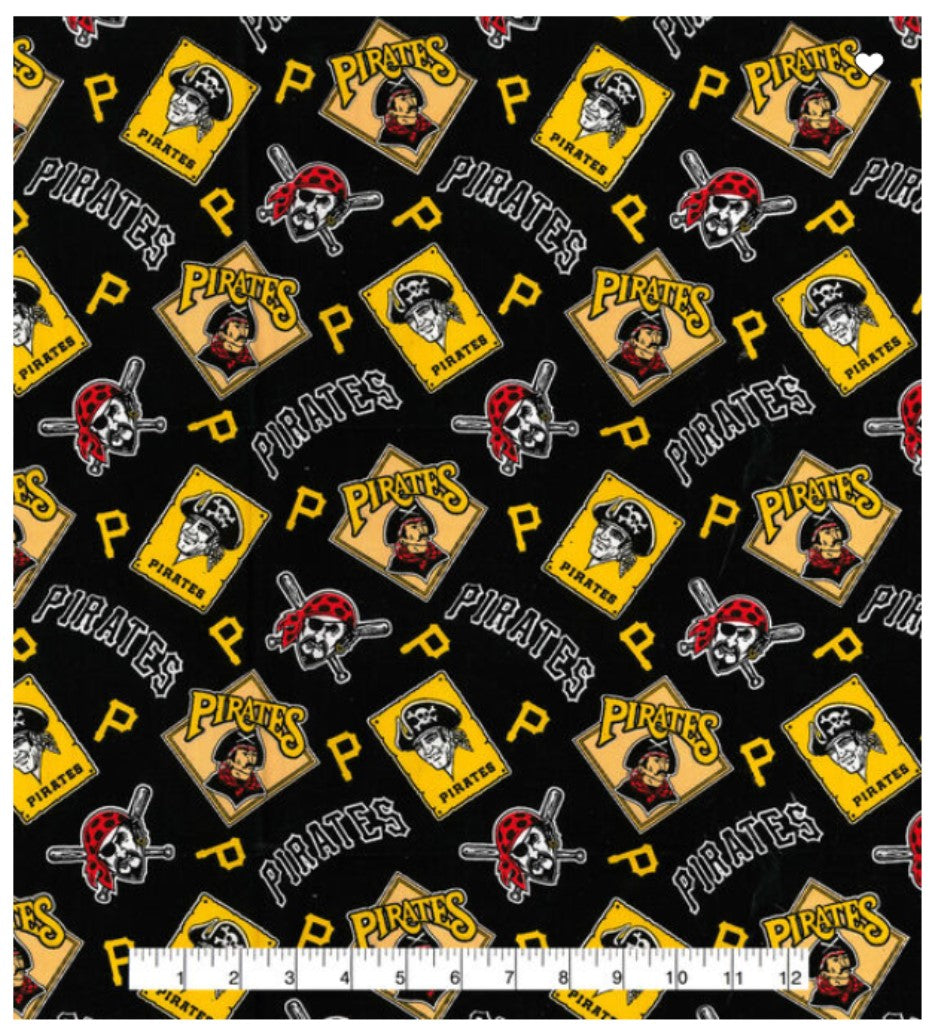 Pittsburgh Pirates MLB Baseball Cooperstown Fabric Traditions Cotton Fabric