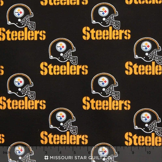 Pittsburgh Steelers NFL Football Logo and Helment 58-60 inches Cotton Fabric