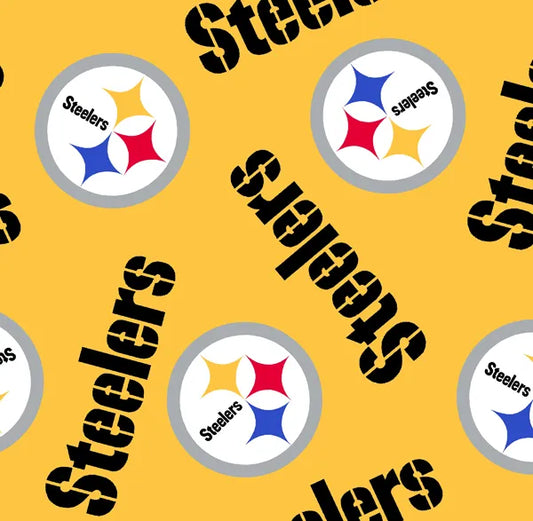 Pittsburgh Steelers NFL Football Logo Fabric Traditions Polyester Fleece Fabric NFL-6235-D