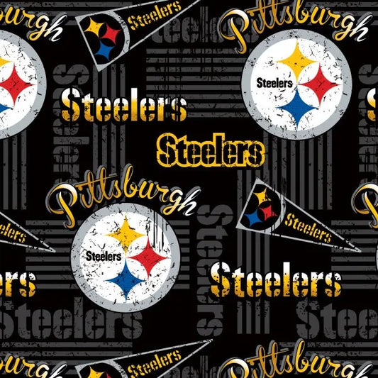 Pittsburgh Steelers NFL Football Retro Fabric Traditions Cotton Fabric NFL-70638DN