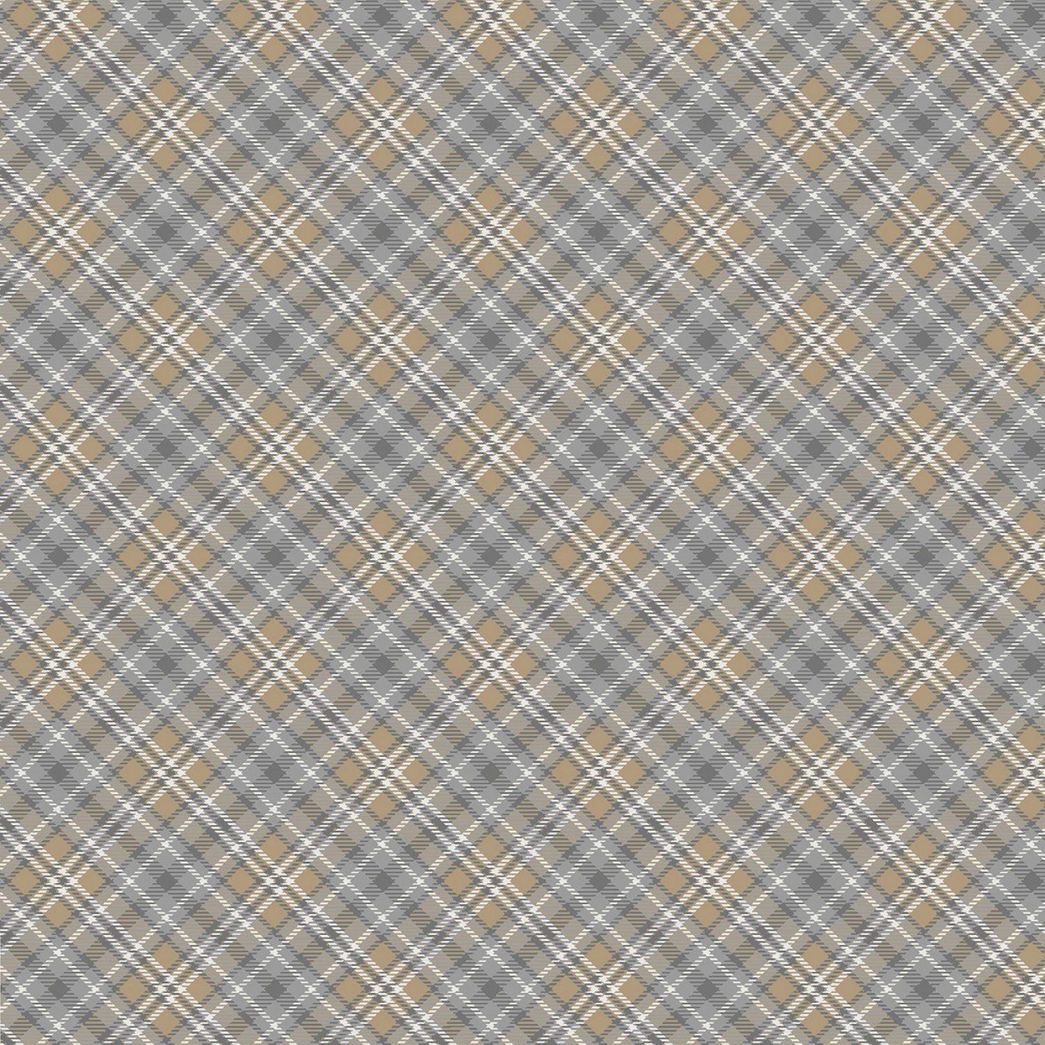 Plaid Grey Timeless Treasures Cotton Fabric TT-PLAID-C7560-GREY | US Fabric Shop