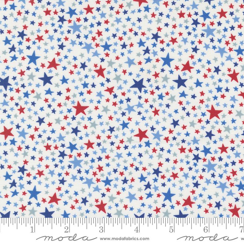 Play Ball Super Stars Chalk Multi Moda Cotton Fabric