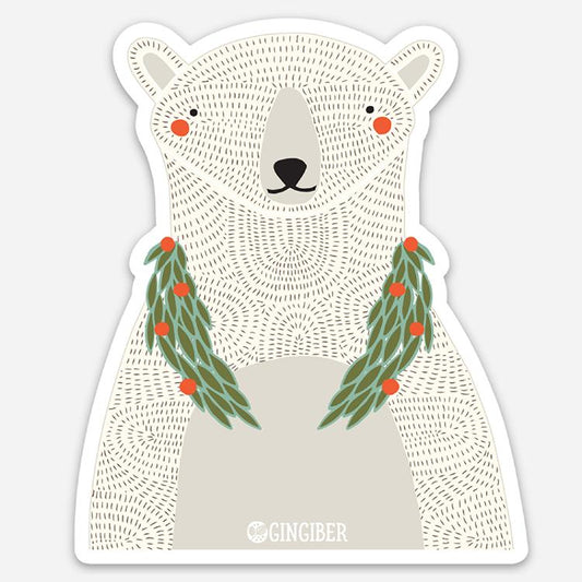 Polar Bear Sticker Stacie Bloomfield Gingiber