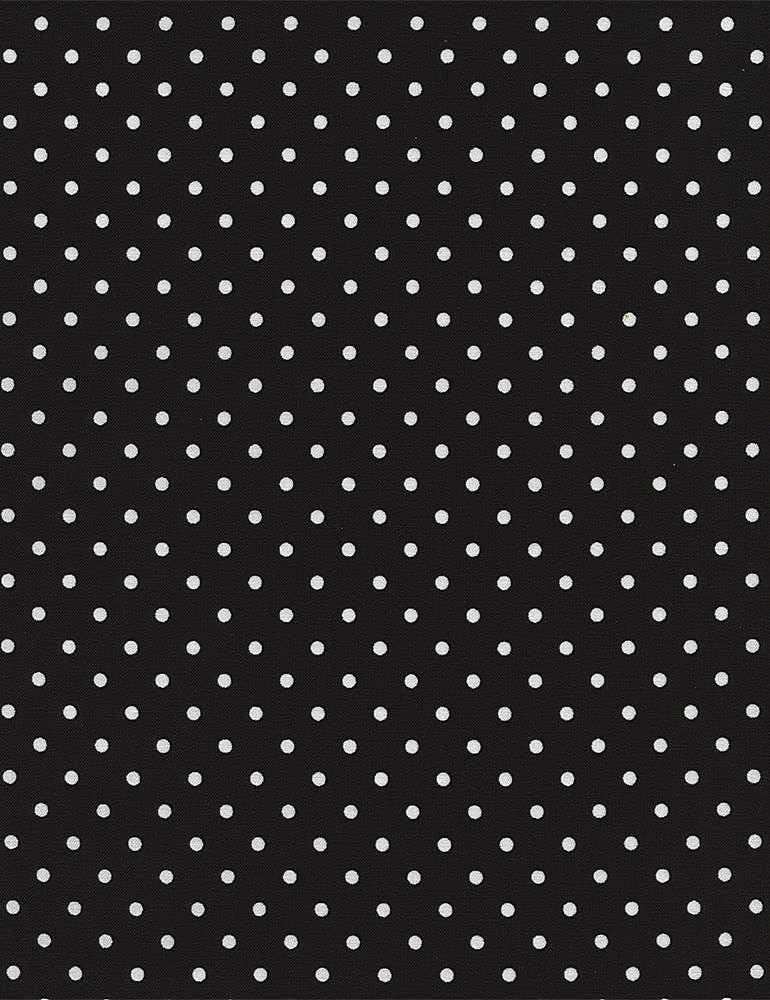 Polka Dots Black Timeless Treasures Cotton Fabric