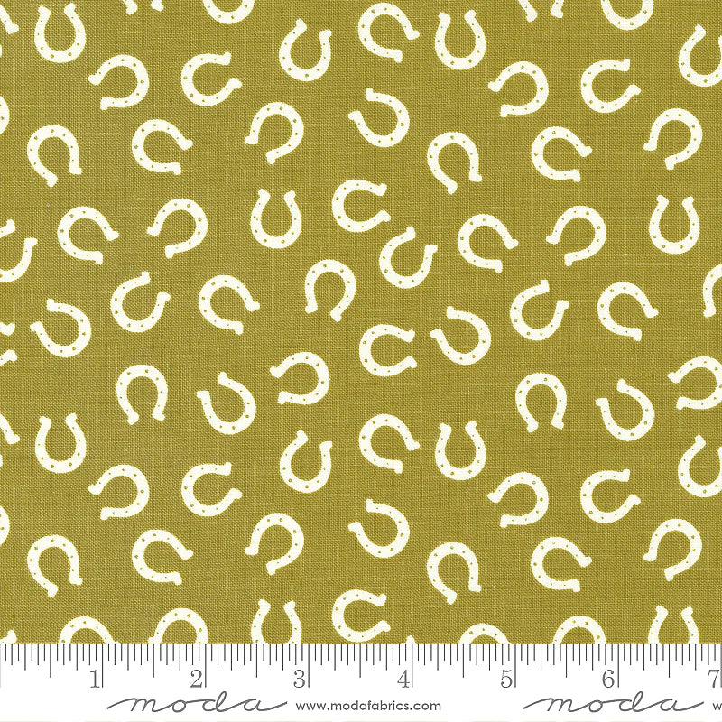 Ponderosa Tossed Horseshoes Sapling Light Green Stacy Iest Hsu Moda Cotton Fabric