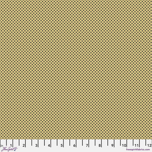 Pop Cloth Love Dots Tan Sew Kind of Wonderful Free Spirit Cotton Fabric FS-PWSK101.LOVE