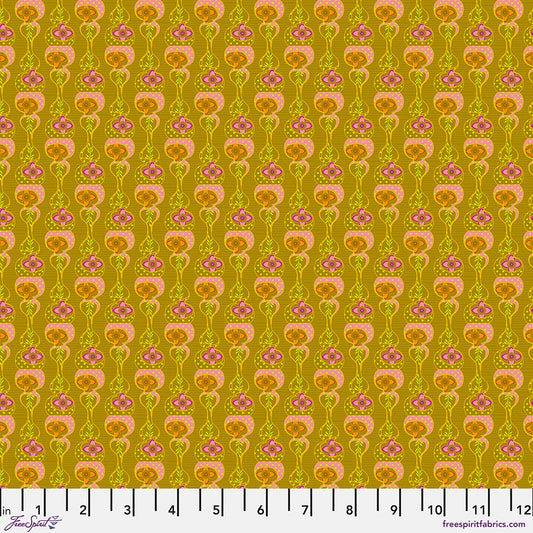 Pop Cloth Love Fusion Green Sew Kind of Wonderful Free Spirit Cotton Fabric FS-PWSK102.LOVE