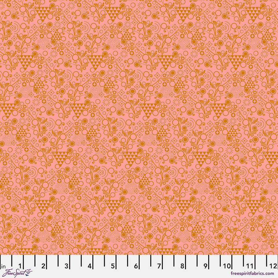 Pop Cloth Love Movement Pink Sew Kind of Wonderful Free Spirit Cotton Fabric FS-PWSK104.LOVE
