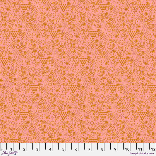 Pop Cloth Love Movement Pink Sew Kind of Wonderful Free Spirit Cotton Fabric FS-PWSK104.LOVE