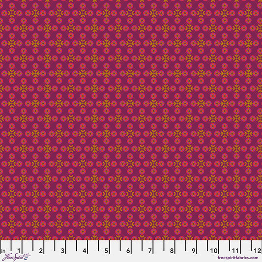 Pop Cloth Love Vivid Purple Sew Kind of Wonderful Free Spirit Cotton Fabric FS-PWSK106.LOVE