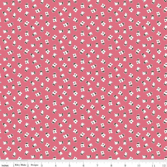 Prairie Calico Tea Rose Lori Holt Riley Blake Designs Cotton Fabric RB-C12310-TEAROSE