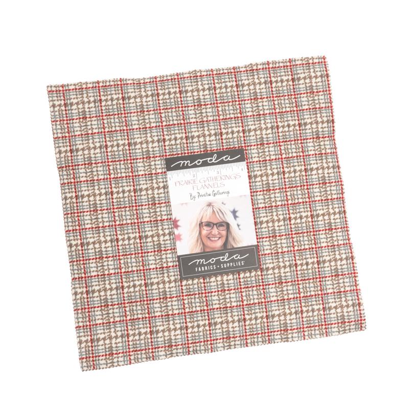 Prairie Gather Flannels 10" Squares Layer Cake 42pcs Primitive Gatherings Moda Cotton Flannel Fabric MD-49310LCF