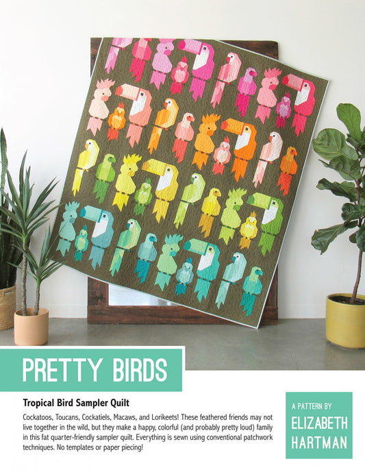 Pretty Birds Quilt Pattern Tropical Bird Sampler Elizabeth Hartman