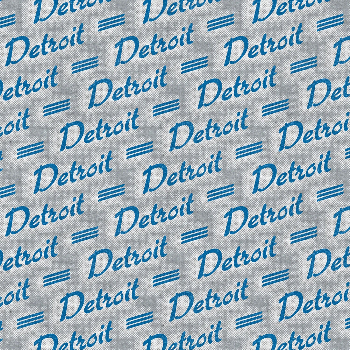 Pride of Detroit Vintage Script Blue Grey Paintbrush Studios Cotton Fabric PBS-120-26578 | US Fabric Shop
