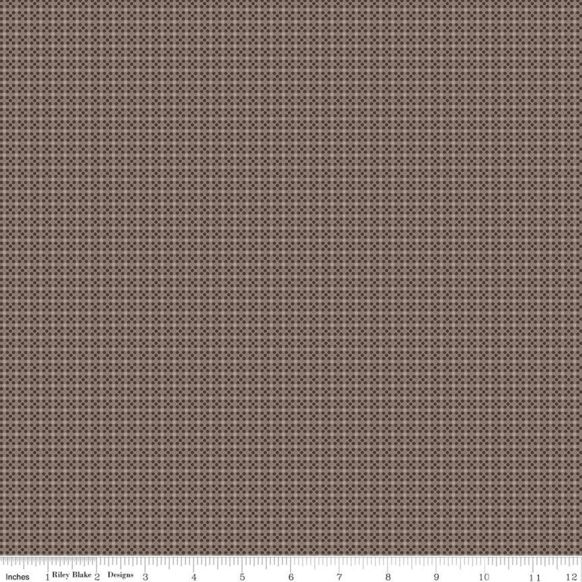 Prim Dot Pebble Brown Lori Holt Riley Blake Designs Cotton Fabric
