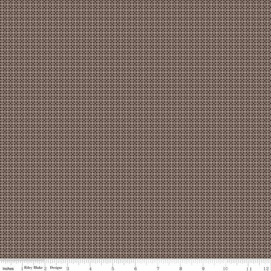 Prim Dot Pebble Brown Lori Holt Riley Blake Designs Cotton Fabric
