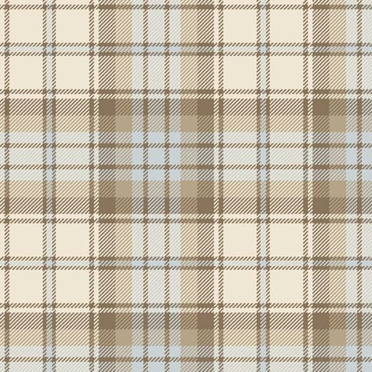 Primo Plaid FLANNEL Beige Blue Marcus Fabrics Cotton Fabric MF-PP091972-BLUE