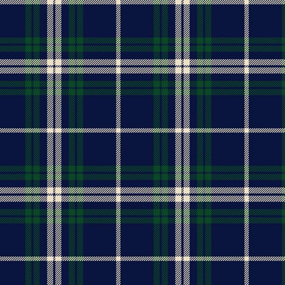 Primo Plaid Keep It Classic Navy Blue Marcus Cotton FLANNEL Fabric MF-R090983-NAVY