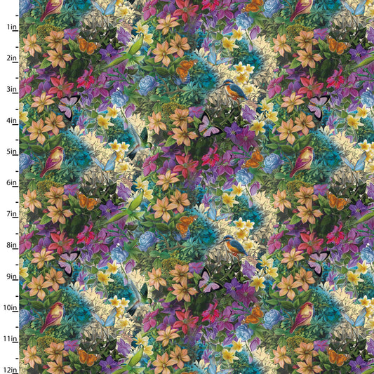 Princess Dreams Princess Garden Multi Image World 3 Wishes Fabrics Cotton Fabric