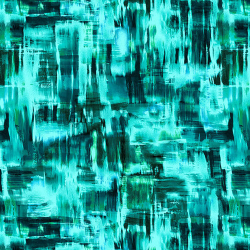 Prismachrome Aquamarine Green Blue Chelsea DesignWorks Studio E Cotton Fabric