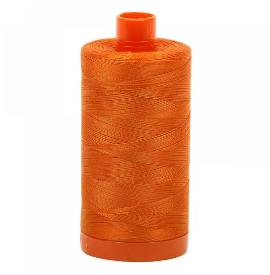 Pumpkin Orange Aurifil Cotton Quilting Thread Solid 50wt 1300m 1422yds Aurifil AF-A1050-2150